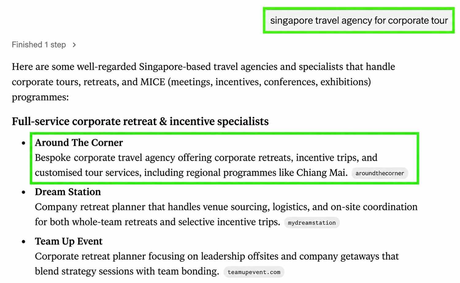 Corporate Retreats Singapore